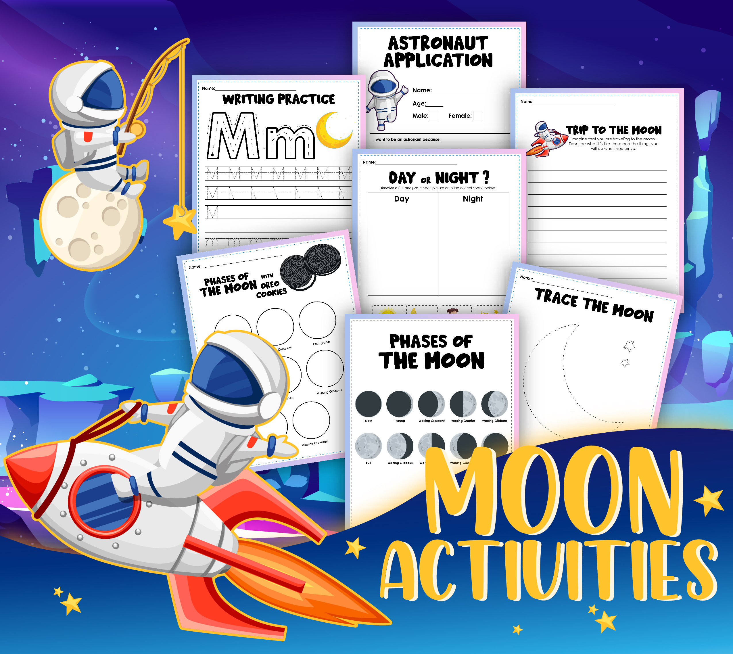 Moon space mini pack