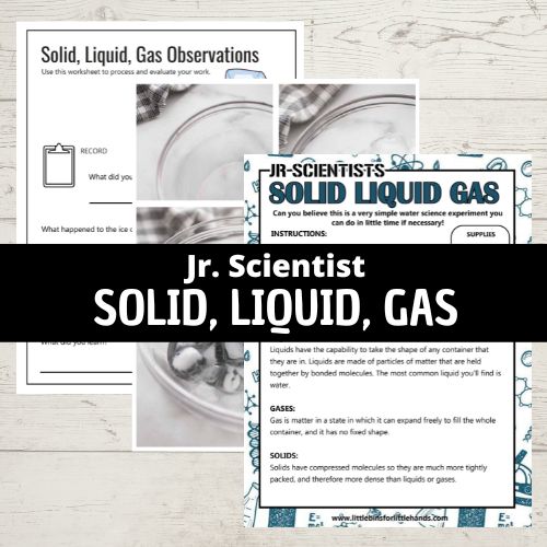 solid liquid states of matter