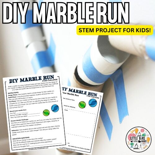diy marble run square