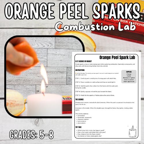 orange peel spark chemistry activity