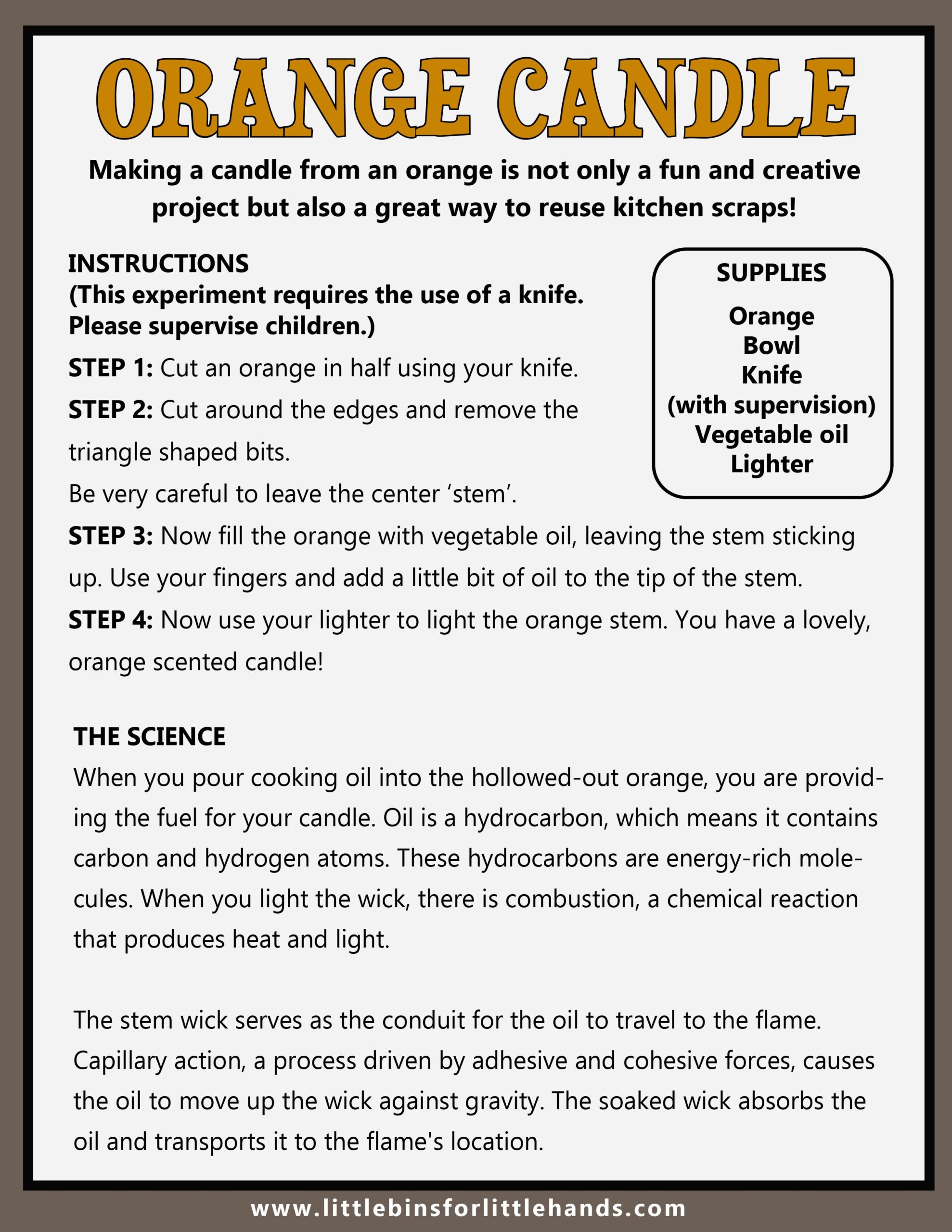 orange candle