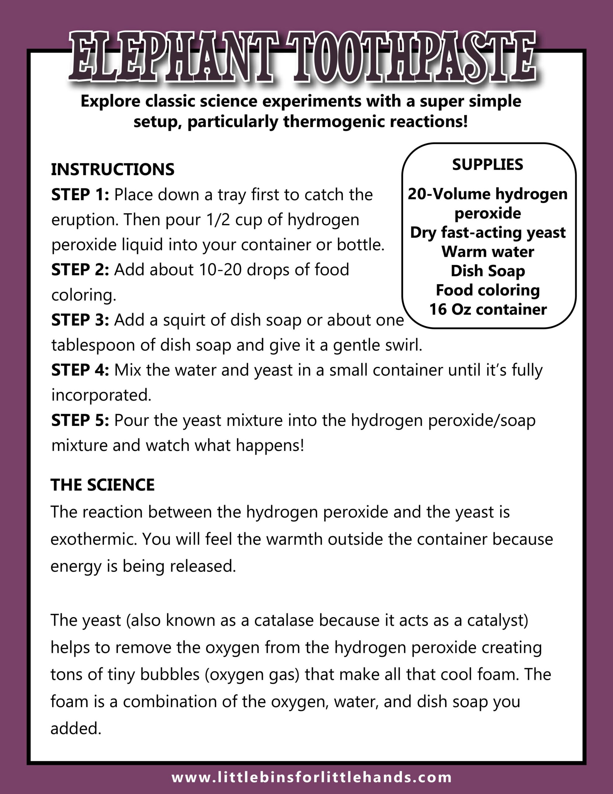 Elephant Toothpaste Exothermic Reaction-images-0