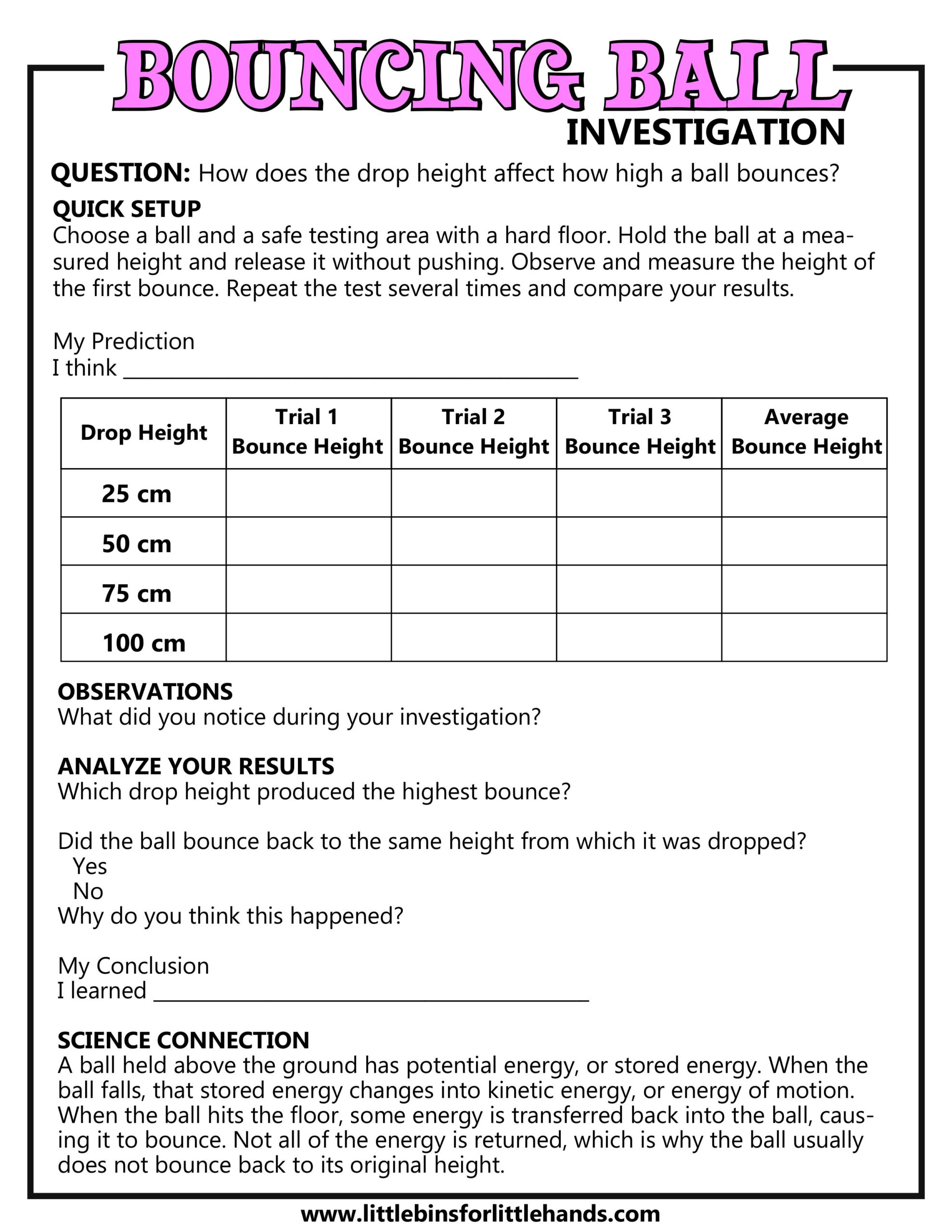 bouncing ball investigation